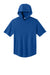 Sport-Tek ST445 Mens Club Short Sleeve Hooded T-Shirt Hoodie True Royal Blue Flat Front