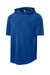 Sport-Tek ST445 Mens Club Short Sleeve Hooded T-Shirt Hoodie True Royal Blue Form Front