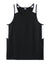Sport-Tek ST446 Mens Club Track Tank Top Black/White Flat Front