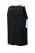 Sport-Tek ST446 Mens Club Track Tank Top Black/White Forn Back