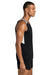 Sport-Tek ST446 Mens Club Track Tank Top Black/White Model Side