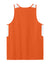 Sport-Tek ST446 Mens Club Track Tank Top Deep Orange/White Flat Back