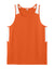 Sport-Tek ST446 Mens Club Track Tank Top Deep Orange/White Flat Front