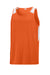 Sport-Tek ST446 Mens Club Track Tank Top Deep Orange/White Form Front