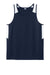 Sport-Tek ST446 Mens Club Track Tank Top True Navy Blue/White Flat Front
