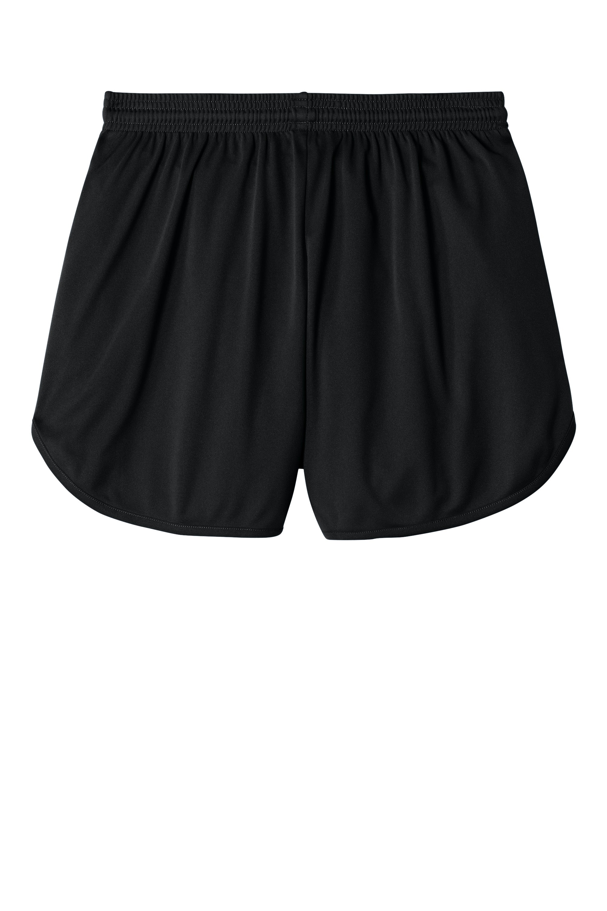 Sport-Tek ST447 Mens Club Track Shorts Black Flat Back