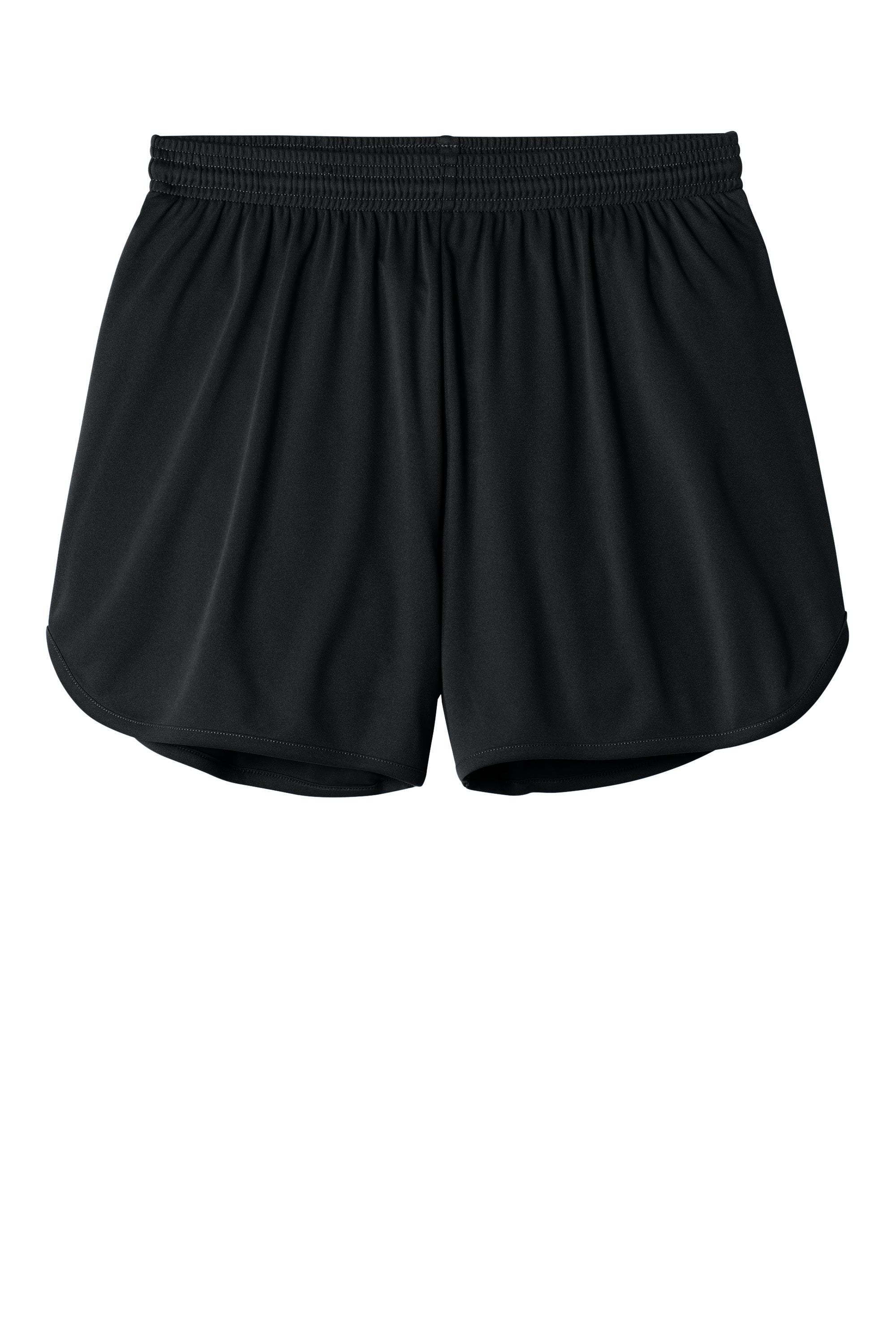 Sport-Tek ST447 Mens Club Track Shorts Black Flat Front