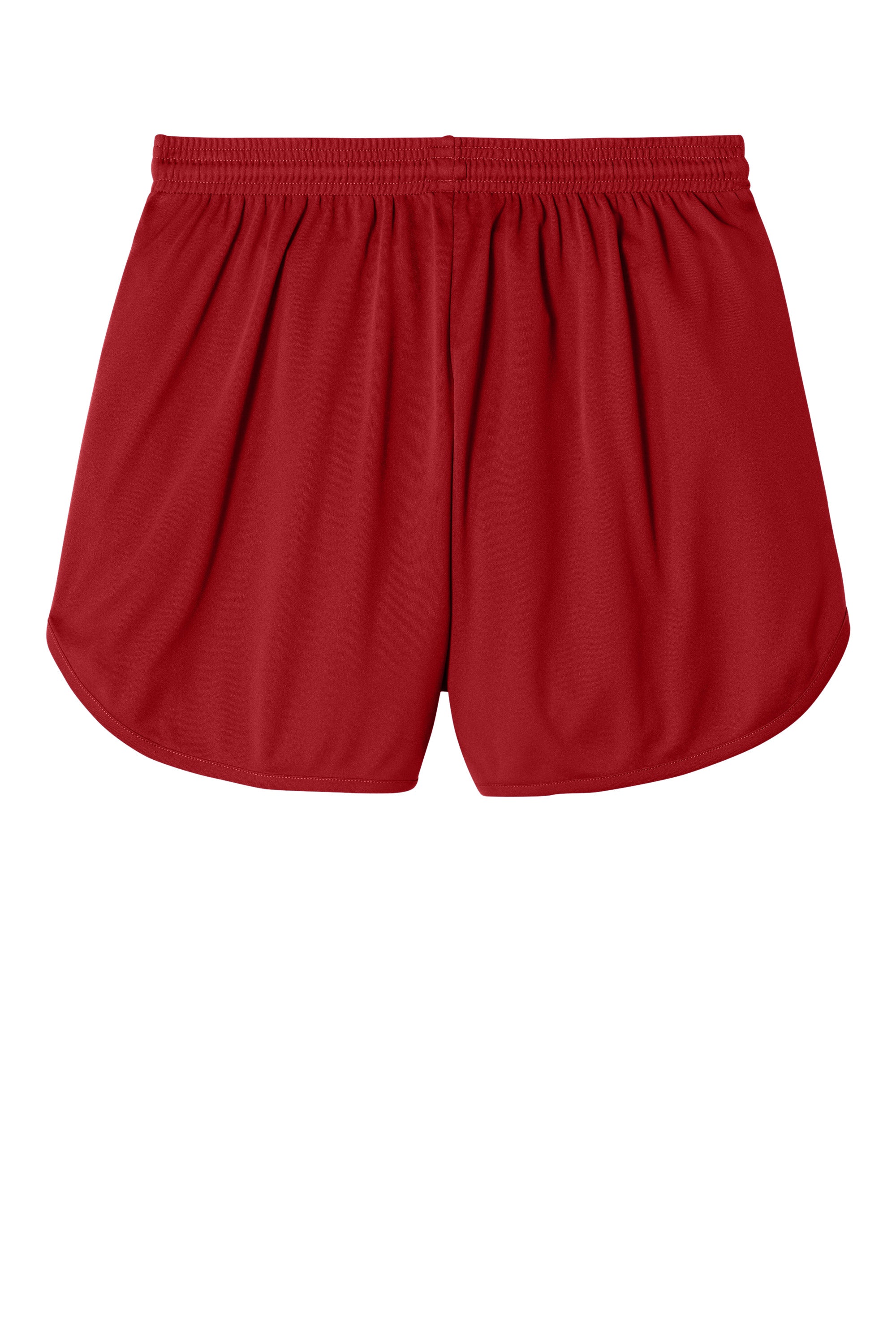 Sport-Tek ST447 Mens Club Track Shorts Deep Red Flat Back