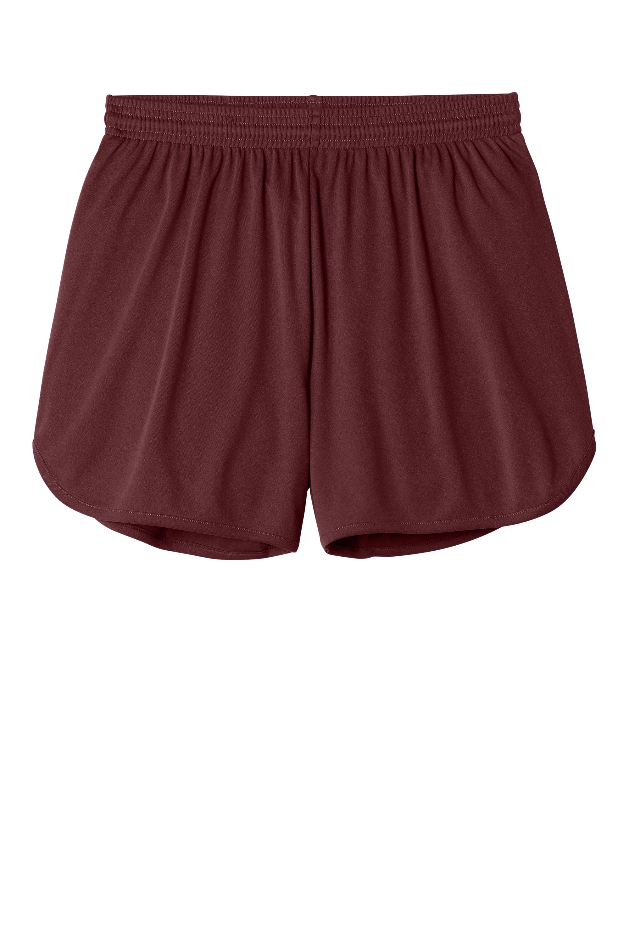 Sport-Tek ST447 Mens Club Track Shorts Maroon Flat Front