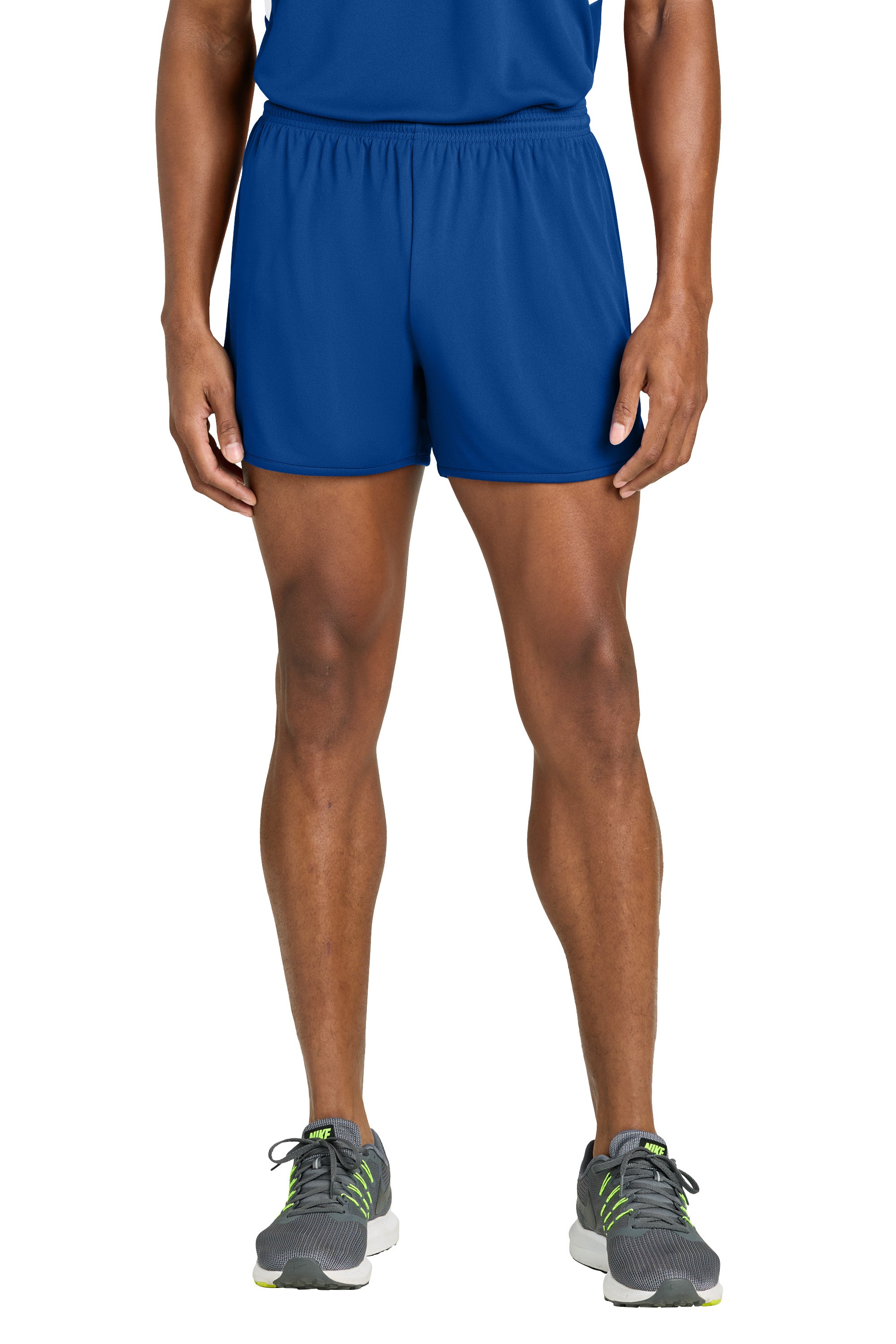 Sport-Tek ST447 Mens Club Track Shorts True Royal Blue Model Front