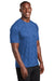 Sport-Tek ST460 Mens Digi Camo Moisture Wicking Short Sleeve Crewneck T-Shirt Royal Blue Model 3q