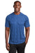 Sport-Tek ST460 Mens Digi Camo Moisture Wicking Short Sleeve Crewneck T-Shirt Royal Blue Model Front