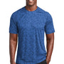 Sport-Tek Mens Digi Camo Moisture Wicking Short Sleeve Crewneck T-Shirt - Royal Blue - Closeout