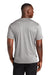 Sport-Tek ST465 Mens Endeavor Moisture Wicking Short Sleeve Crewneck T-Shirt Heather Light Grey/Light Grey Model Back