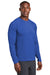 Sport-Tek ST470LS Mens Rashguard Moisture Wicking Long Sleeve Crewneck T-Shirt True Royal Blue Model 3q