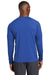 Sport-Tek ST470LS Mens Rashguard Moisture Wicking Long Sleeve Crewneck T-Shirt True Royal Blue Model Back