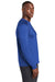Sport-Tek ST470LS Mens Rashguard Moisture Wicking Long Sleeve Crewneck T-Shirt True Royal Blue Model Side