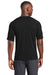 Sport-Tek ST470 Mens Rashguard Moisture Wicking Short Sleeve Crewneck T-Shirt Black Model Back