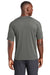 Sport-Tek ST470 Mens Rashguard Moisture Wicking Short Sleeve Crewneck T-Shirt Dark Smoke Grey Model Back
