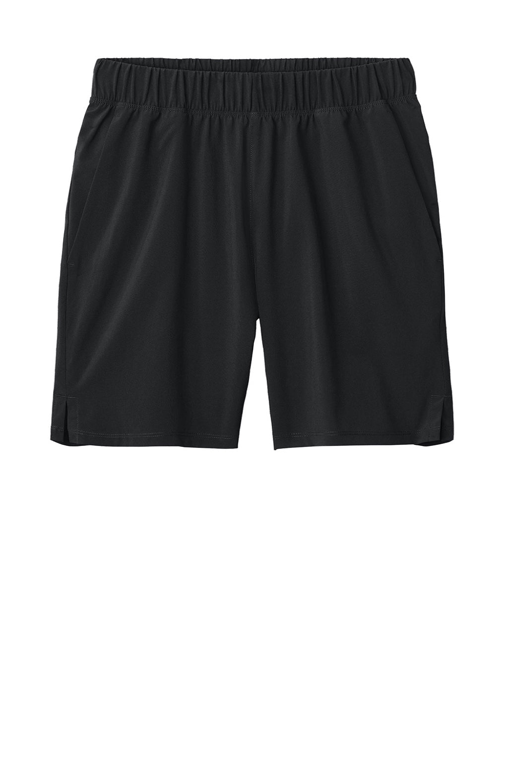 Sport-Tek ST485 Mens Repeat Moisture Wicking Shorts w/ Pockets Black Flat Front