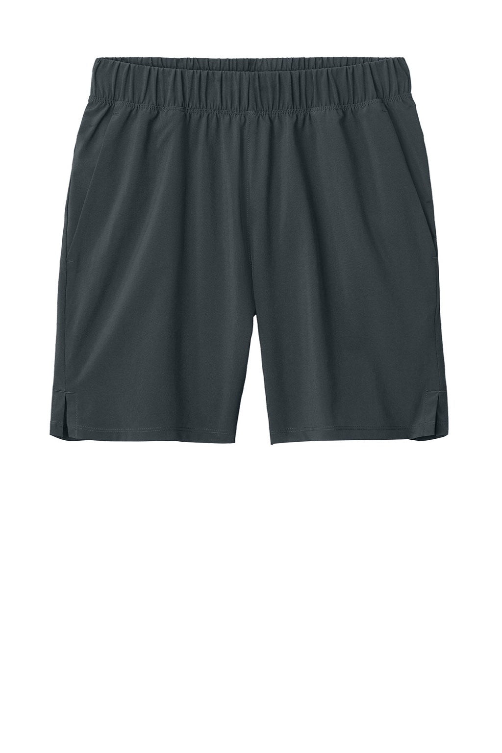 Sport-Tek ST485 Mens Repeat Moisture Wicking Shorts w/ Pockets Iron Grey Flat Front