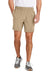 Sport-Tek ST485 Mens Repeat Moisture Wicking Shorts w/ Pockets Sport Khaki Brown Model Front