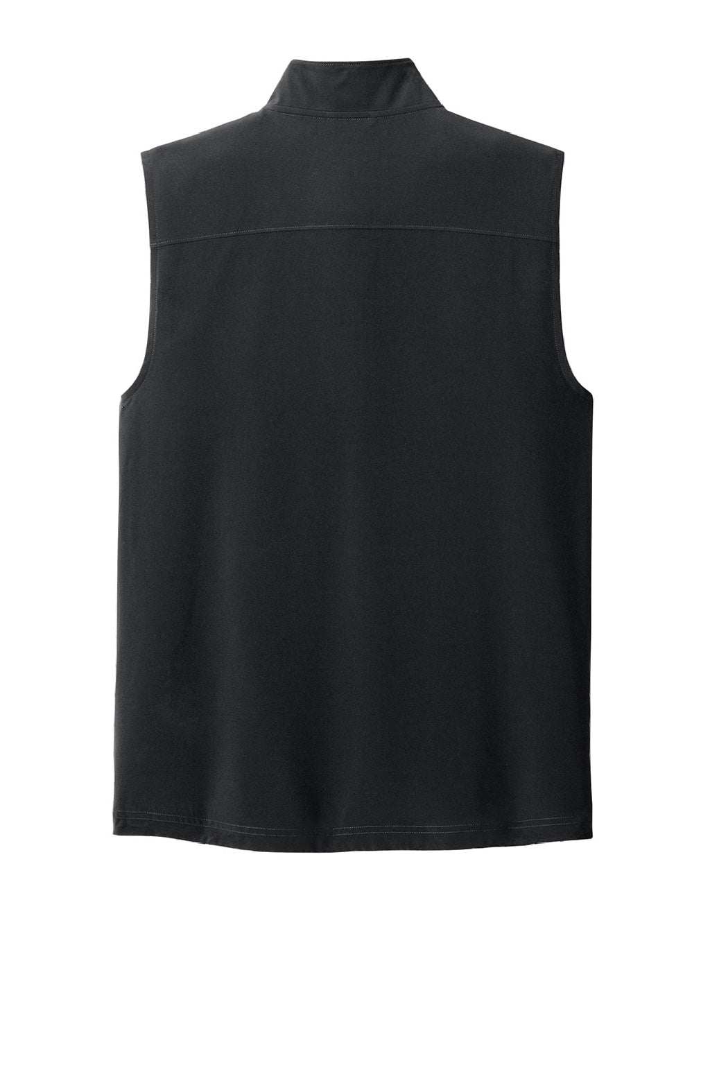 Sport-Tek ST487 Mens Repeat 1/4 Zip Vest Black Flat Back