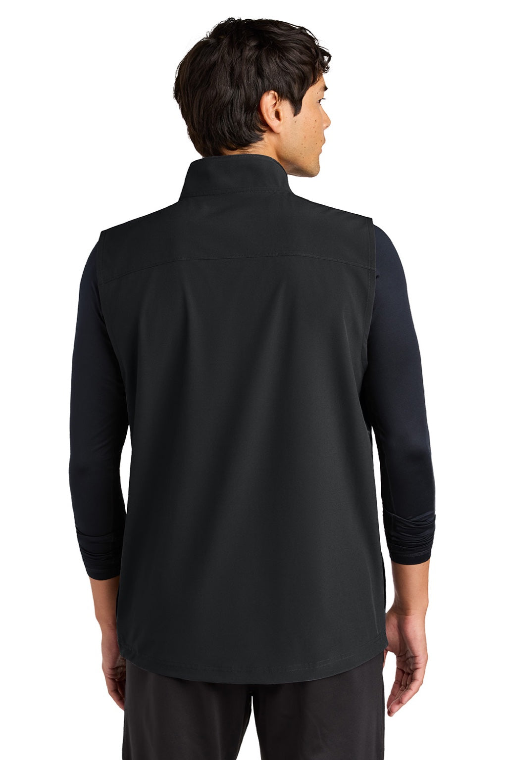 Sport-Tek ST487 Mens Repeat 1/4 Zip Vest Black Model Back