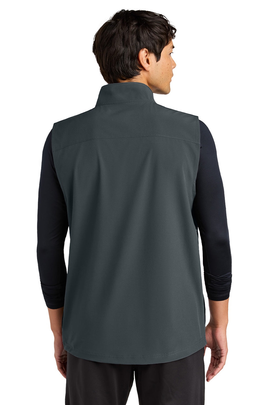 Sport-Tek ST487 Mens Repeat 1/4 Zip Vest Iron Grey Model Back