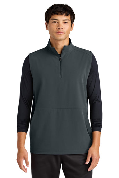 Sport-Tek ST487 Mens Repeat 1/4 Zip Vest Iron Grey Model Front