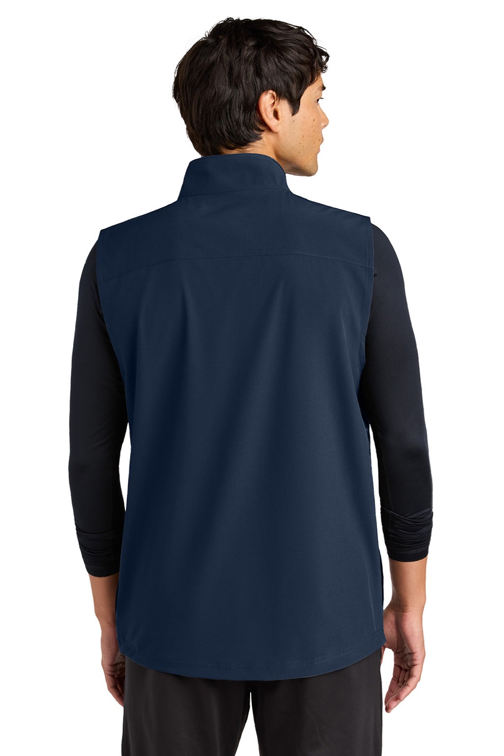 Sport-Tek ST487 Mens Repeat 1/4 Zip Vest True Navy Blue Model Back