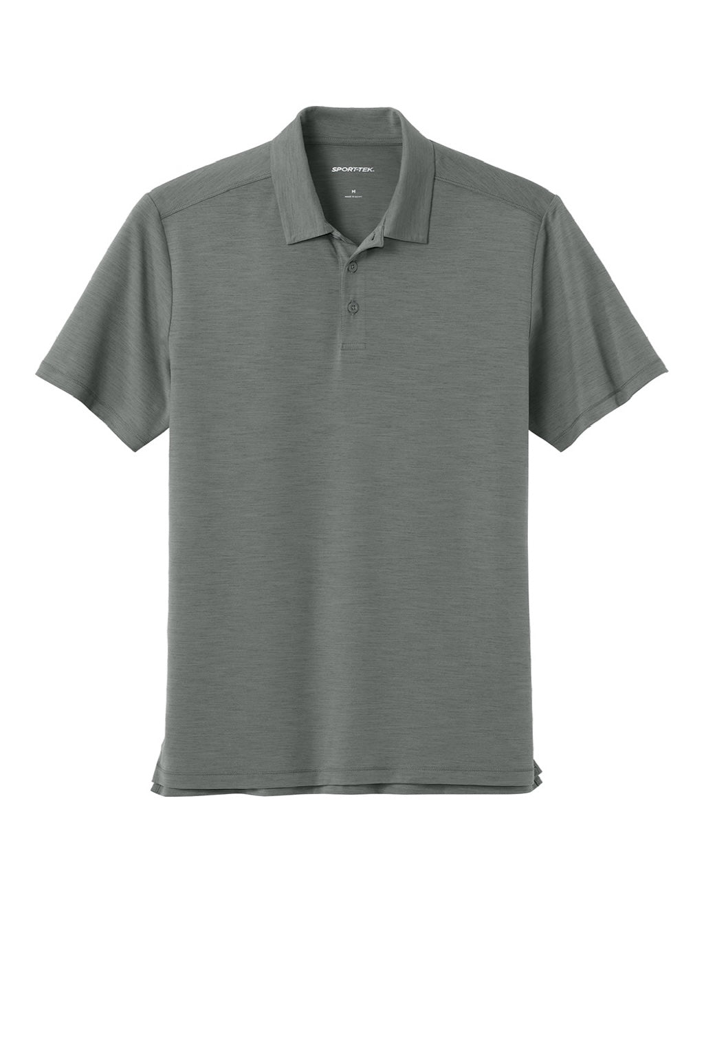 Sport-Tek ST490 Mens Versa Moisture Wicking Short Sleeve Polo Shirt Shadow Grey Flat Front