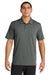 Sport-Tek ST490 Mens Versa Moisture Wicking Short Sleeve Polo Shirt Shadow Grey Model Front
