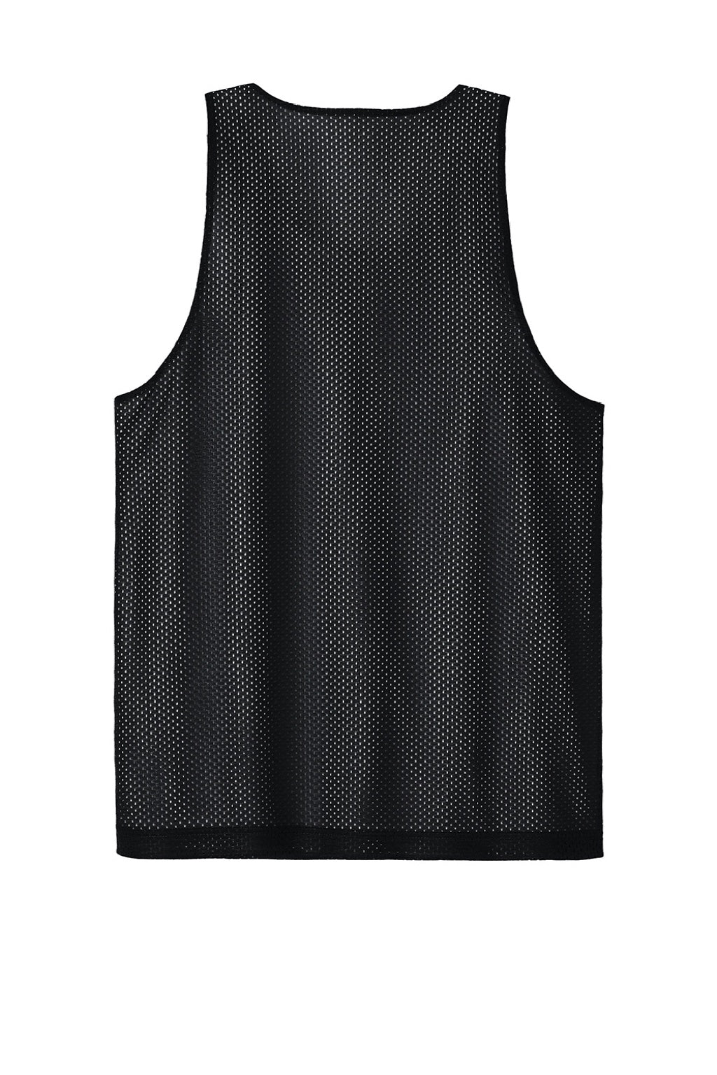Sport-Tek ST5000 Mens Moisture Wicking Reversible Mesh Tank Top Black/White Flat Back