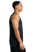 Sport-Tek ST5000 Mens Moisture Wicking Reversible Mesh Tank Top Black/White Model Side