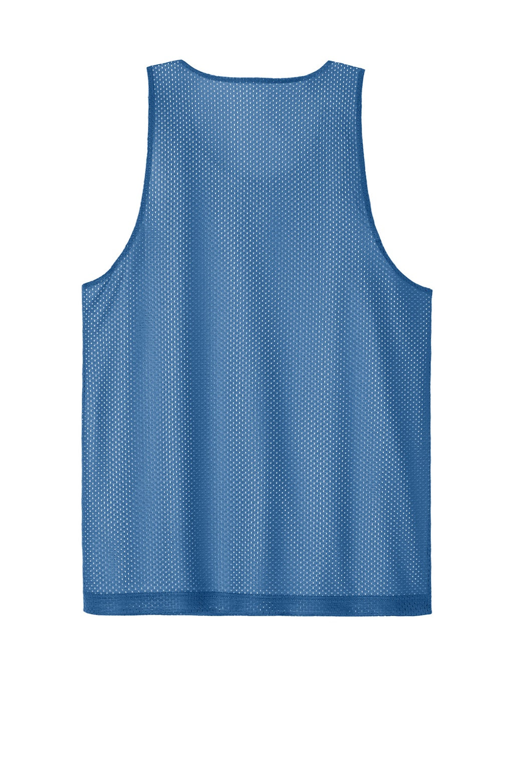 Sport-Tek ST5000 Mens Moisture Wicking Reversible Mesh Tank Top Carolina Blue/White Flat Back