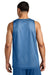 Sport-Tek ST5000 Mens Moisture Wicking Reversible Mesh Tank Top Carolina Blue/White Model Back