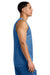 Sport-Tek ST5000 Mens Moisture Wicking Reversible Mesh Tank Top Carolina Blue/White Model Side