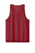 Sport-Tek ST5000 Mens Moisture Wicking Reversible Mesh Tank Top Deep Red/White Flat Back