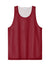 Sport-Tek ST5000 Mens Moisture Wicking Reversible Mesh Tank Top Deep Red/White Flat Front
