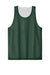 Sport-Tek ST5000 Mens Moisture Wicking Reversible Mesh Tank Top Forest Green/White Flat Front