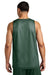 Sport-Tek ST5000 Mens Moisture Wicking Reversible Mesh Tank Top Forest Green/White Model Back