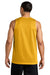 Sport-Tek ST5000 Mens Moisture Wicking Reversible Mesh Tank Top Gold/Black Model Back