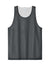 Sport-Tek ST5000 Mens Moisture Wicking Reversible Mesh Tank Top Iron Grey/White Flat Front