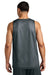 Sport-Tek ST5000 Mens Moisture Wicking Reversible Mesh Tank Top Iron Grey/White Model Back