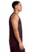 Sport-Tek ST5000 Mens Moisture Wicking Reversible Mesh Tank Top Maroon/White Model Side