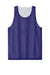 Sport-Tek ST5000 Mens Moisture Wicking Reversible Mesh Tank Top Purple/White Flat Front
