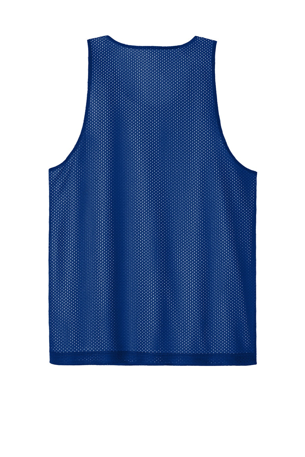Sport-Tek ST5000 Mens Moisture Wicking Reversible Mesh Tank Top True Royal Blue/White Flat Back