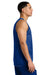 Sport-Tek ST5000 Mens Moisture Wicking Reversible Mesh Tank Top True Royal Blue/White Model Side