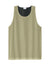 Sport-Tek ST5000 Mens Moisture Wicking Reversible Mesh Tank Top Vegas Gold/Black Flat Front